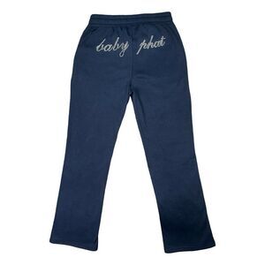Baby Phat Black Bling Sweatpants - Size Medium